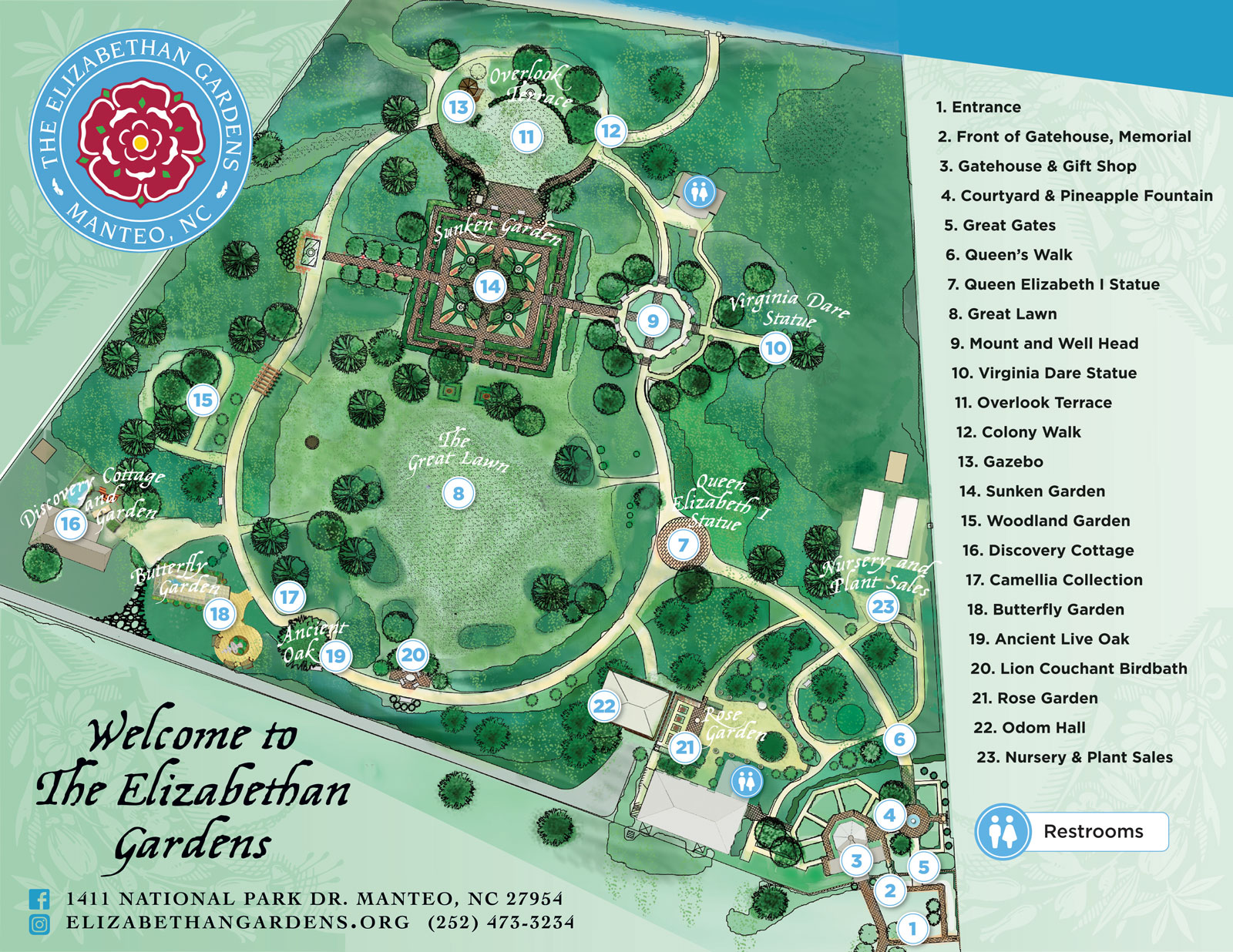 Gardens Map